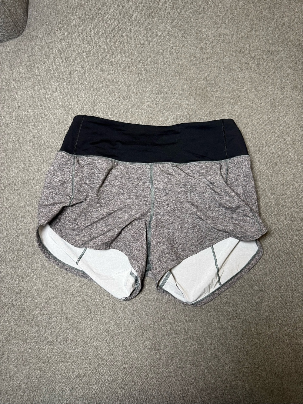 Lululemon Speed Up Heathered Gray Running Shorts Size 4 Tall